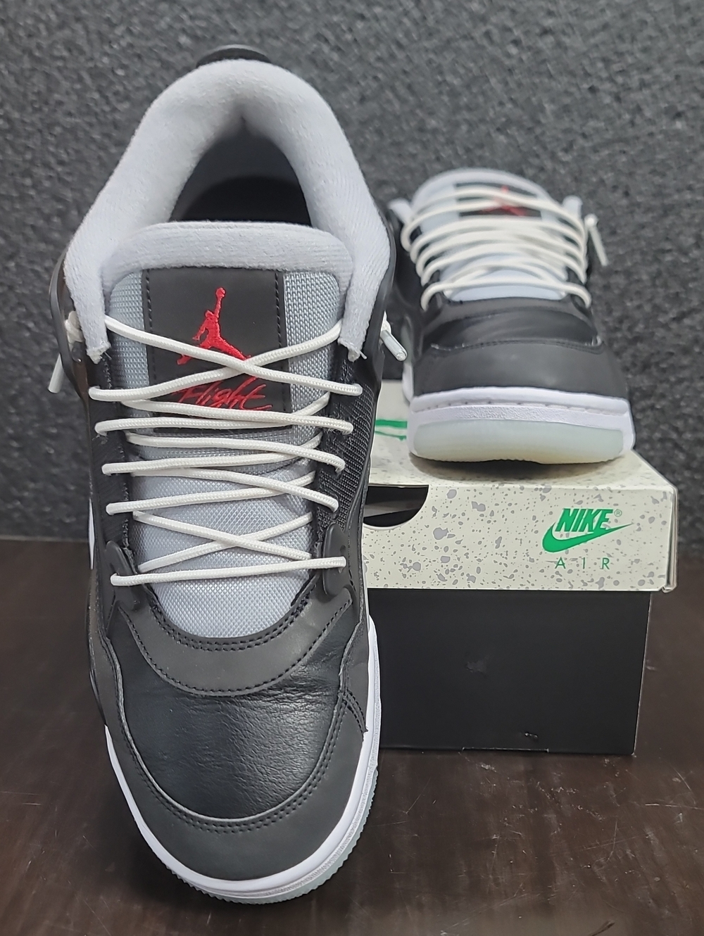 Nike Air Jordan 4 RM Premium "Black Mettalic" Like New Mens 9 Fast Shipping - Picture 5 of 11